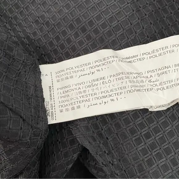 MNG Mango Black Sheer Mesh Net Layered Blouse NWTS Size large - Picture 6 of 7